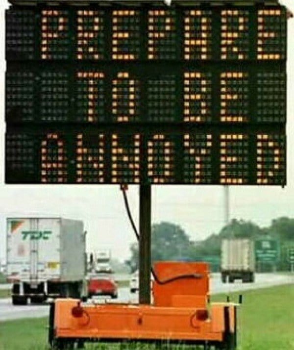 prepare to be annoyed sign