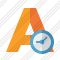 Text Clock Icon