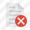 Document Cancel Icon