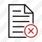 Document Cancel Icon