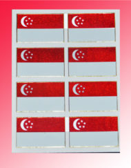 Singapore Flag Stickers