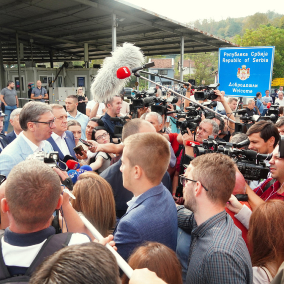 Vučić visited the works on the Drina bridge: "Šabac-Loznica will be opened on December 15" PHOTO/VIDEO