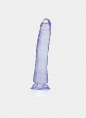 8-Inch Big Dick TPR Crystal Dildo Powerful Suction Cup Non-Handheld For Women Masturbators