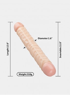 11 Inch PVC Huge Big Realistic Dildo G-Point Double Penis Head Flesh Masturbation Super  Adult Sex Toys for Women Or Couple