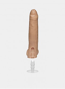 12.5 Inch Realistic Cock with Removable Vaculock Suction Cup Base F Machine Compatible Made of Firm Yet Flexible R5 Material