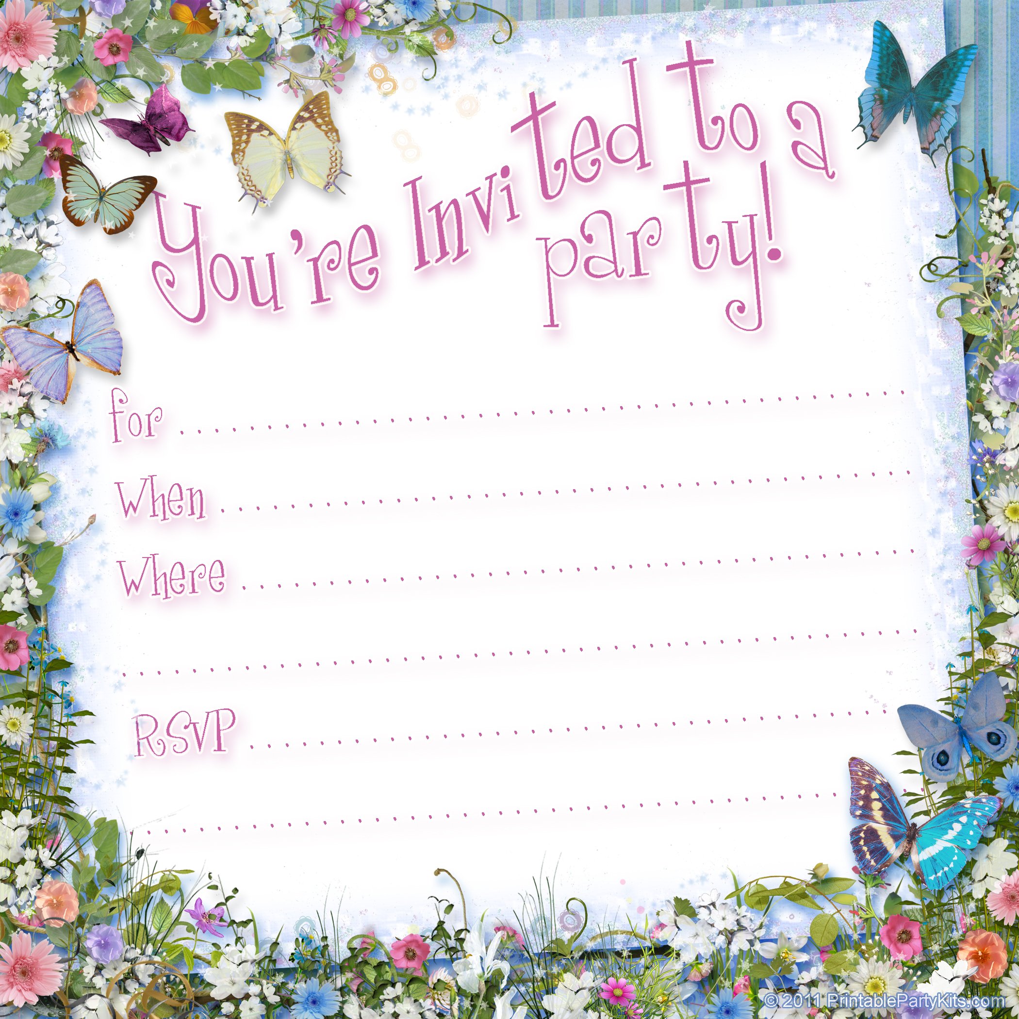 Printable Birthday Invitation - Printable Free Templates