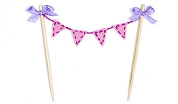 Bunting Cupcake Topper