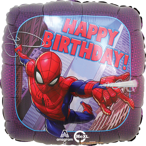 Std Birthday Spider-Man Balloon - Balloons.com