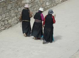 Pilgrims on a Kora in Tibet