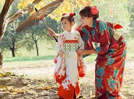 Kimono wearing, Kyoto