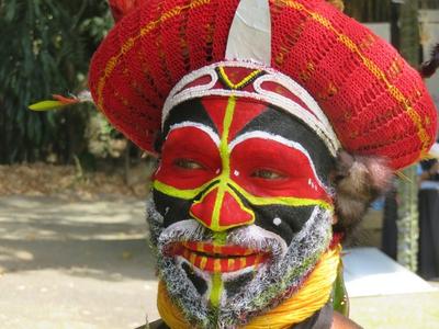 Tribal face paint, Papua New Guinea