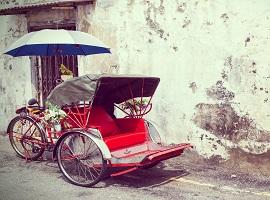 Trishaw tour, Dalah, Yangon