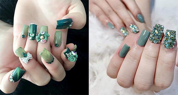 20 mẫu nail màu xanh đẹp nổi bật sang trọng dẫn đầu xu hướng hiện nay - Bí quyết làm đẹp