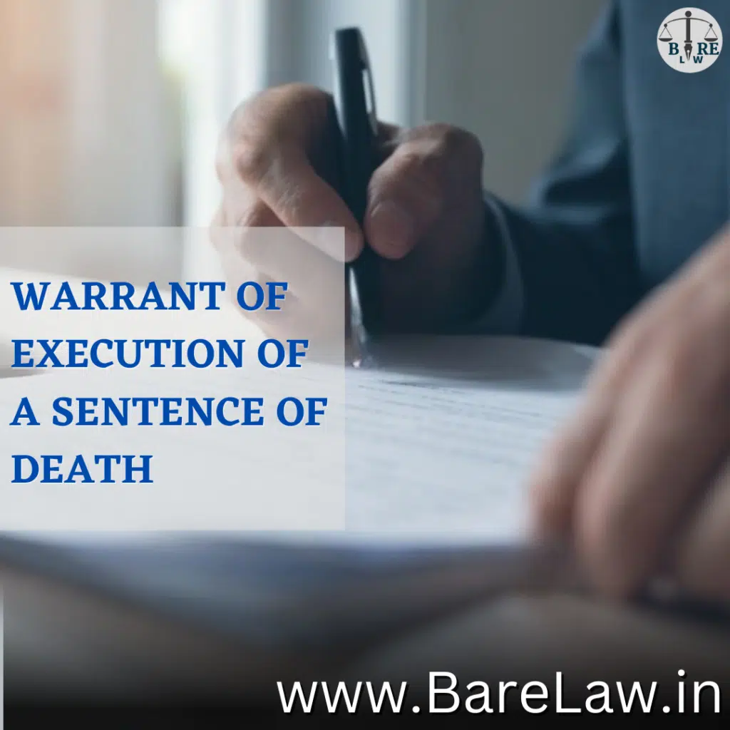 alt="WARRANT OF EXECUTION OF A SENTENCE OF DEATH"