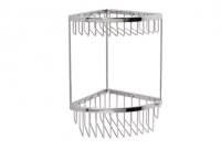 Miller Classic Corner Basket Two Tier - Chrome