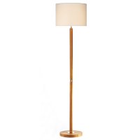 Dar Avenue Floor Lamp Light Wood with Shade