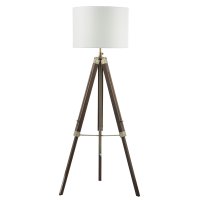 Dar Easel Tipod Floor Lamp Dark Wood - (Base Only)