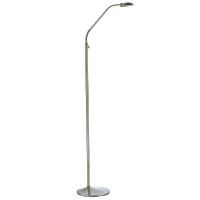 Dar Wellington Floor Lamp Antique Brass LED