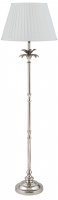 Pacific Lifestyle Trafalgar Nickel Metal Palm Tree Floor Lamp