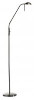 Dar Journal Flush Satin Chrome Floor Lamp