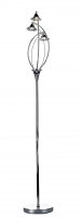 Dar Luther 3 Light Floor Lamp with Crystal Glass Polished Chrome