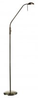 Dar Journal Flush Antique Brass Floor Lamp