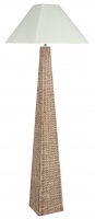 Pacific Lifestyle Seacomb Rattan Pyramid Floor Lamp