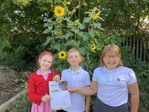 Green-fingered pupils rewarded for gardening efforts Image