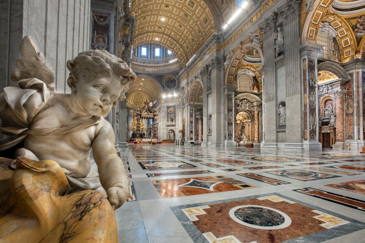 Vista della Basilica dall'interno