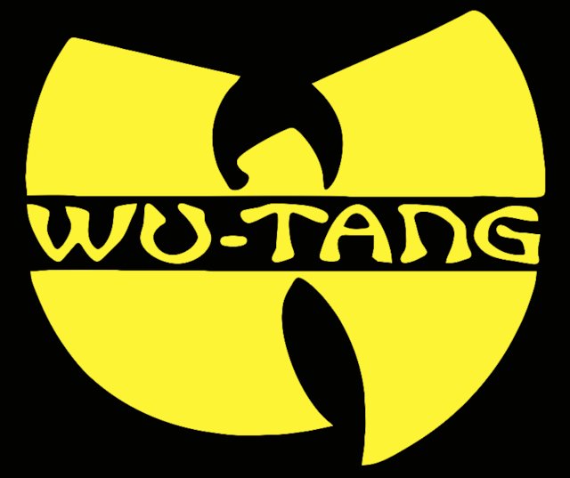 Wu-Tang Clan stencil in 2 layers.