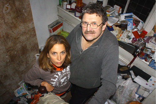 Jasmine Harman and Richard Pout at Richard's home