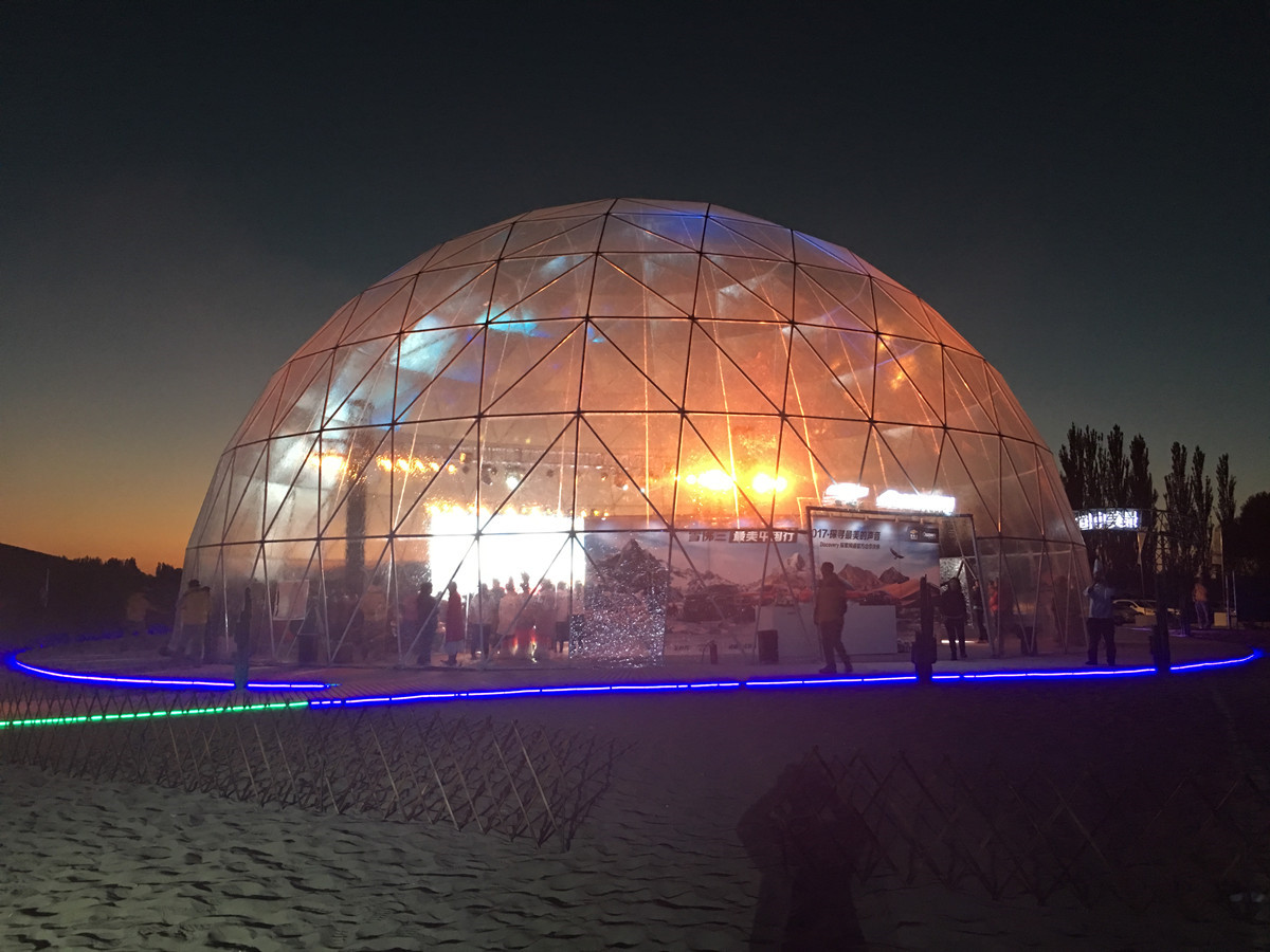 25M Transparent Outdoor Commercial Event Tent Structures - Dunhuang, Gansu