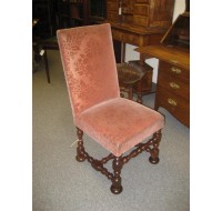 Very early French 18th century Louis XIV side chairs in walnut, circa 1720