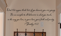 Example To All Believers Wall Decal