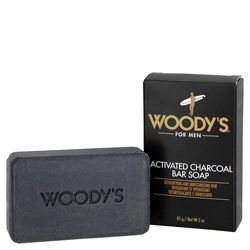 Woodys Activated Charcoal Bar Soap - Travel Size