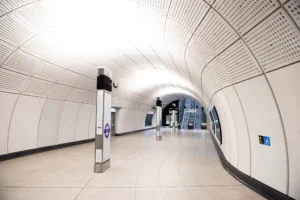 Farringdon Station on the Elizabeth Line.