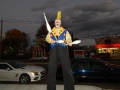 Juggling Clown On Stilts