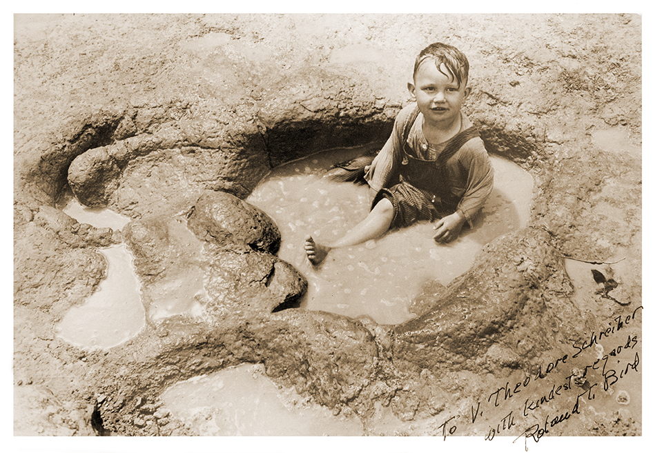 Dinosaur Tracks With Human Footprints