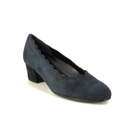 Gabor Court Shoes - Navy suede - 92.221.46 GIGI   DALLAS