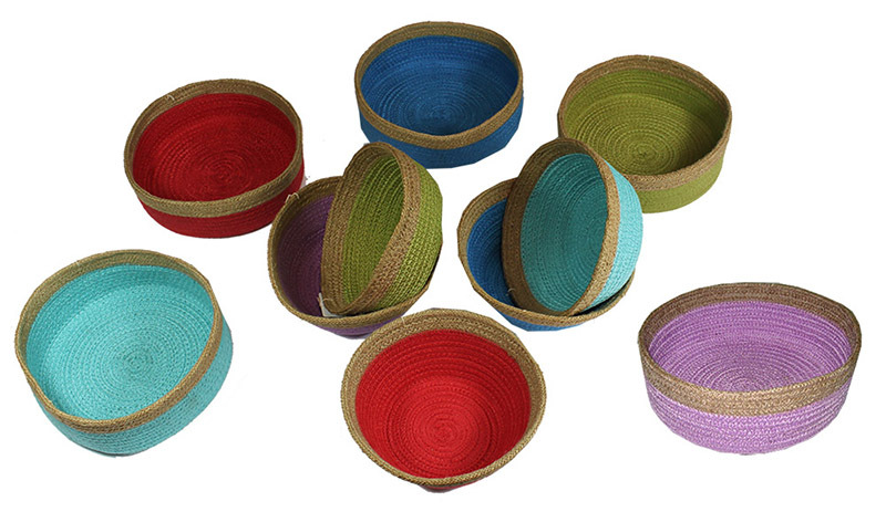 Natural Jute Bowls - Classroom Set of 10