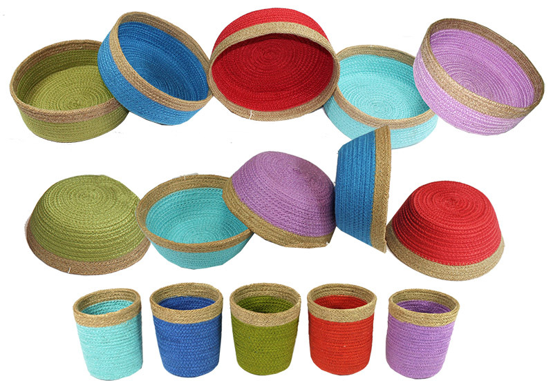 Natural Jute Bowls - Classroom Set of 15