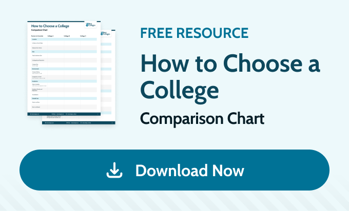 Download our free comparison chart PDF tool to help you choose between colleges.