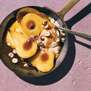 These High-Protein Caramelized Pears Are Delicious Served With Vanilla Ice Cream