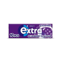 Extra Blueberry Flavour Sugarfree Chewing Gum 10 pieces