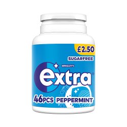 Extra Peppermint Sugarfree Chewing Gum Bottle £2.50 PMP 46 Pieces 