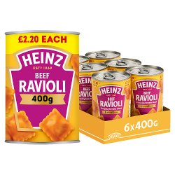 Heinz Beef Ravioli in Tomato Sauce PMP 400g