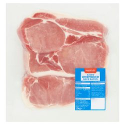 Essentially Catering Sliced Unsmoked Back Bacon 2kg