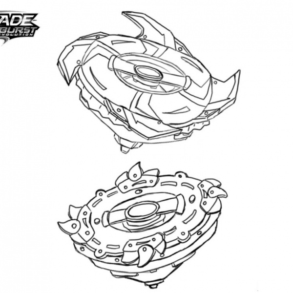 Beyblade Burst Evolution Coloring Pages with Dragon - Free Printable ...