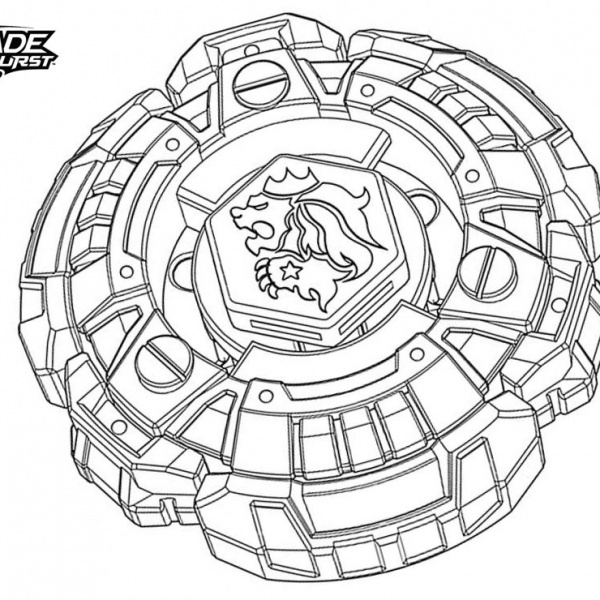 Beyblade Burst Coloring Pages Line Drawing - Free Printable Coloring Pages