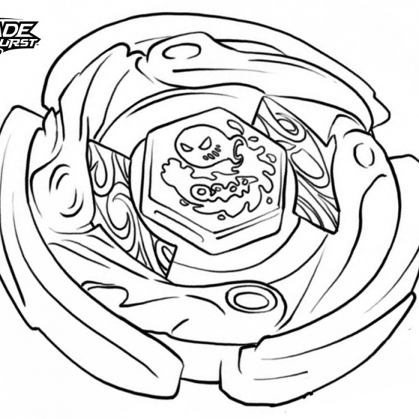 Beyblade Burst Coloring Pages Line Art - Free Printable Coloring Pages